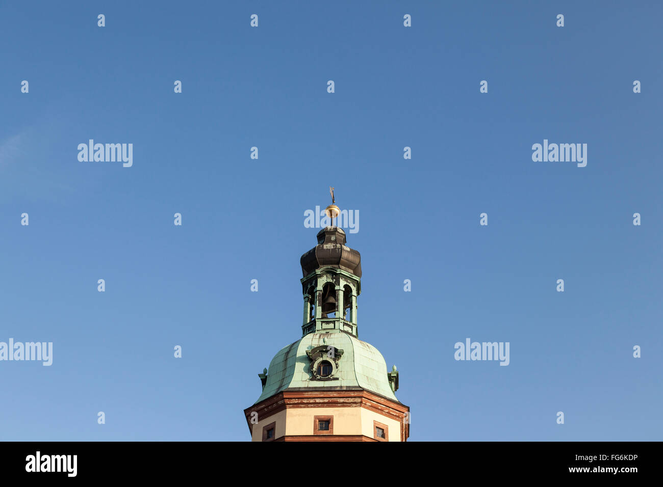Turm der Nikolaikirche in Leipzig Deutschland Stockfoto