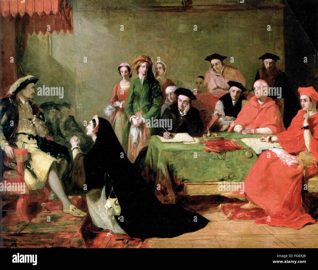 Katharina von Aragon Schriftsatz ihres Falles gegen die Scheidung von König Henry VIII. Stockfoto