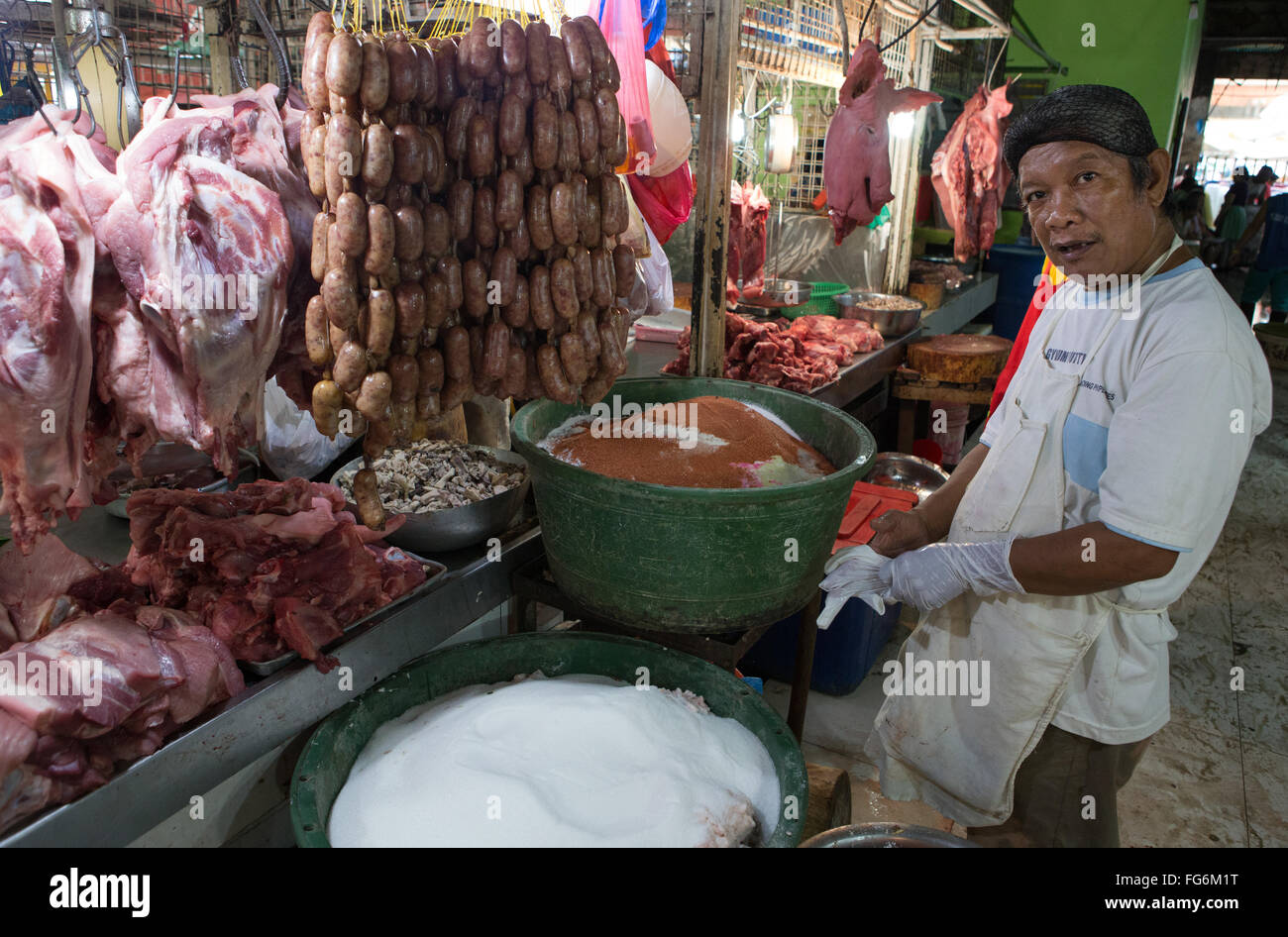 CO2-Markt befindet sich im Zentrum von Cebu City, Philippinen Stockfoto