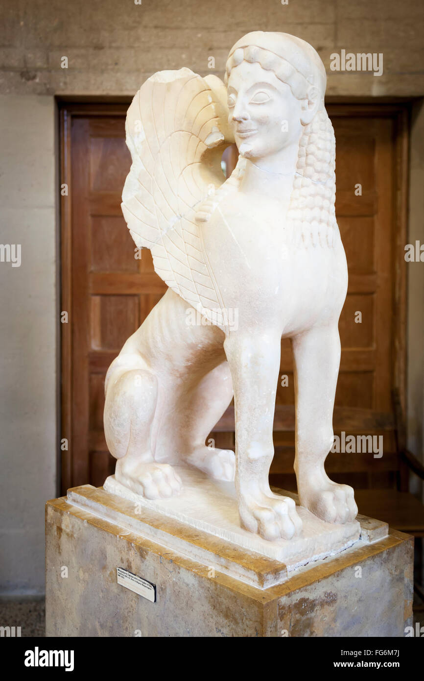 Statue in ein archäologisches Museum; Korinth, Griechenland Stockfoto