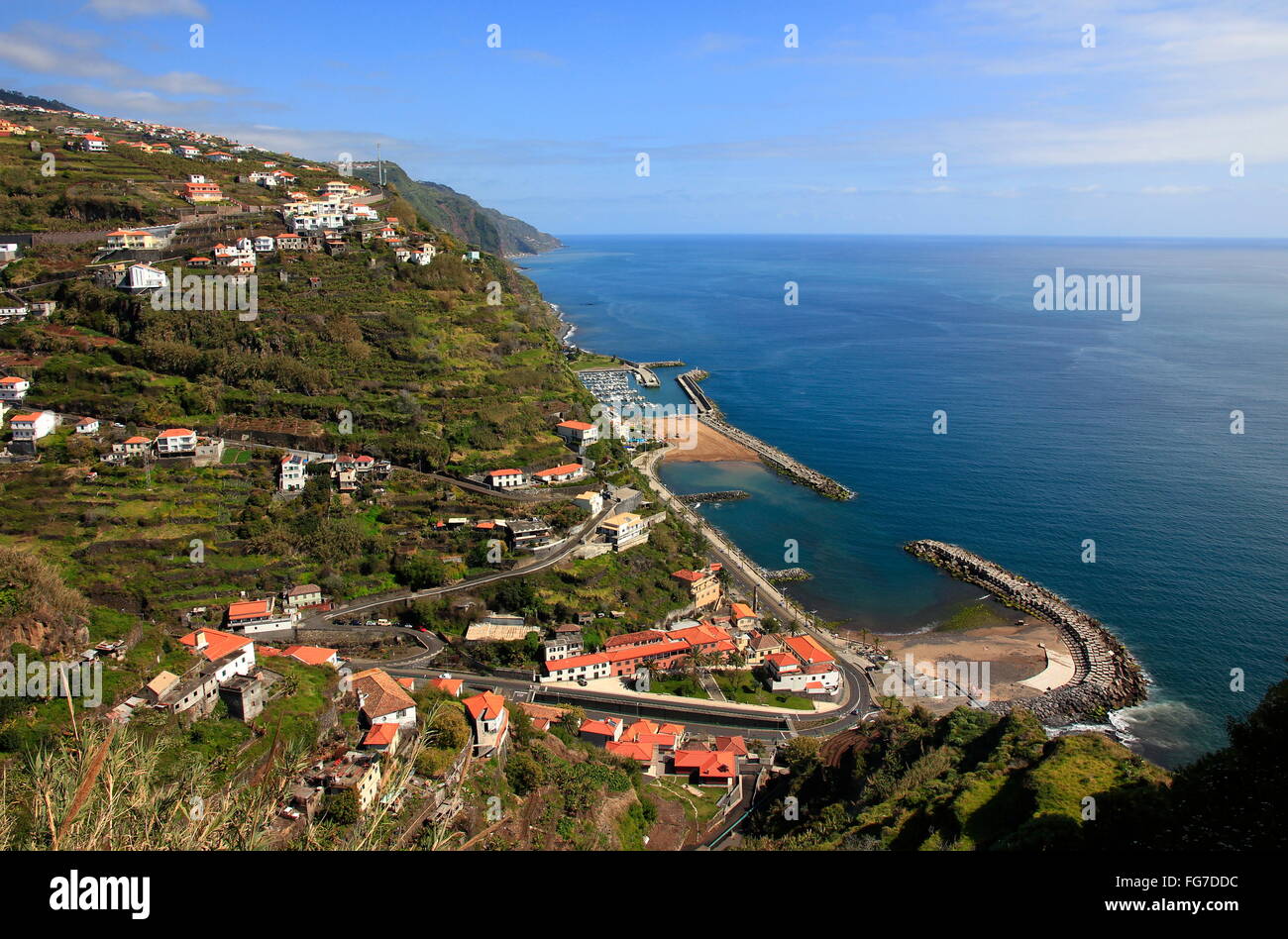 Geographie/Reisen, Portugal, Madeira, Calheta, Stadtblick, Additional-Rights - Clearance-Info - Not-Available Stockfoto