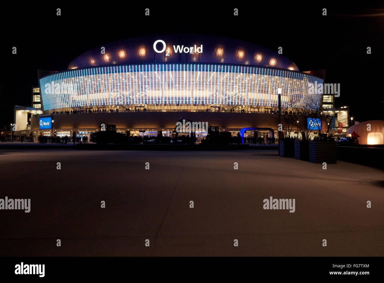 Die o2-Arena Stockfoto