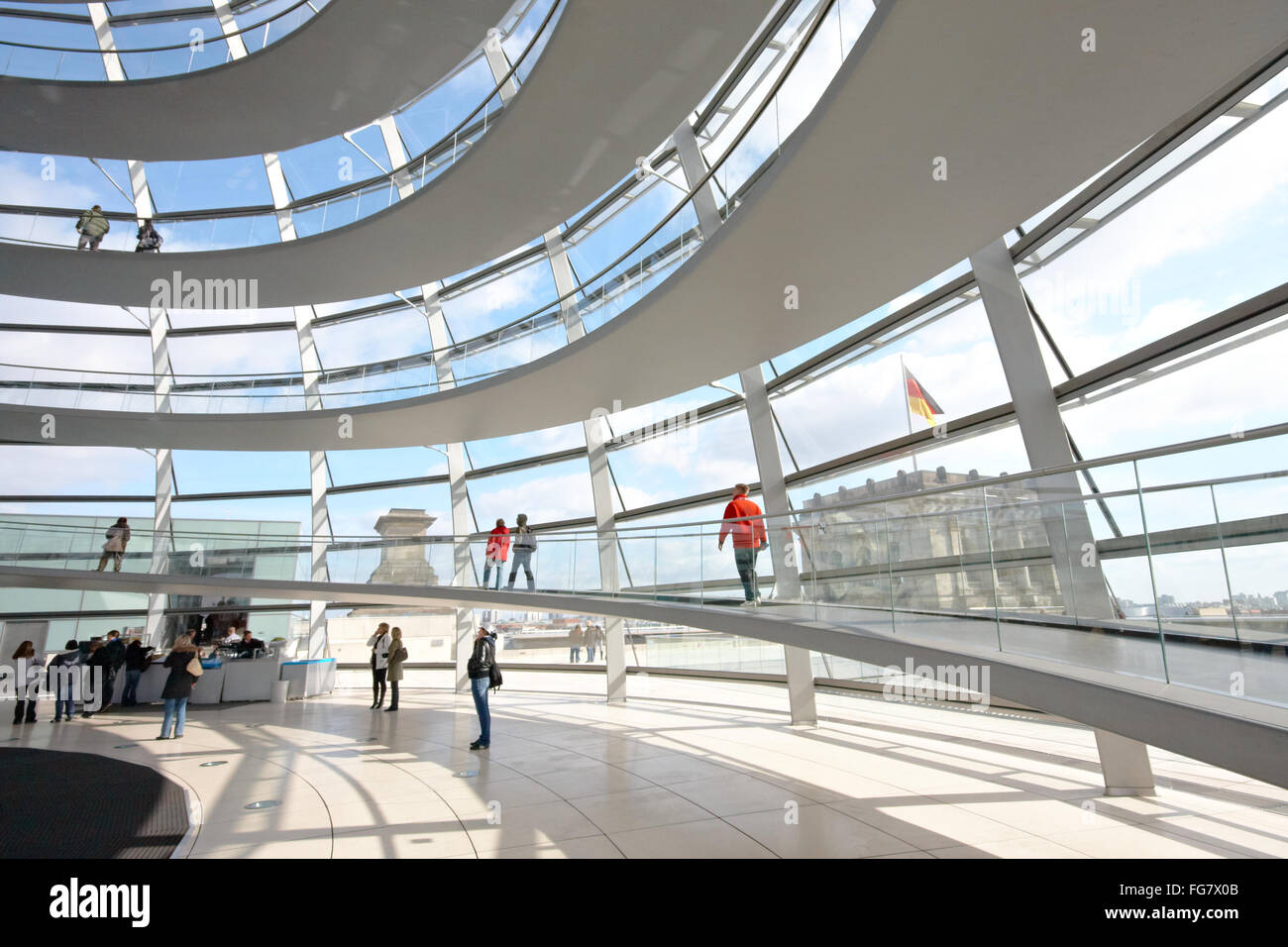 Reichstag Kuppel Stockfoto