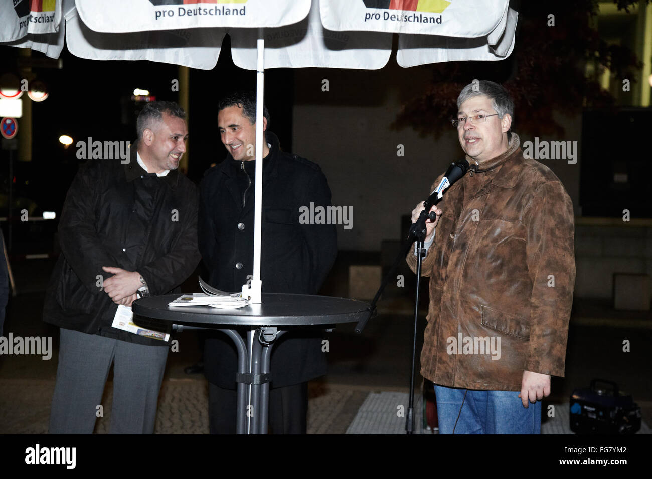 Asylbewerber Demo In Berlin Stockfoto