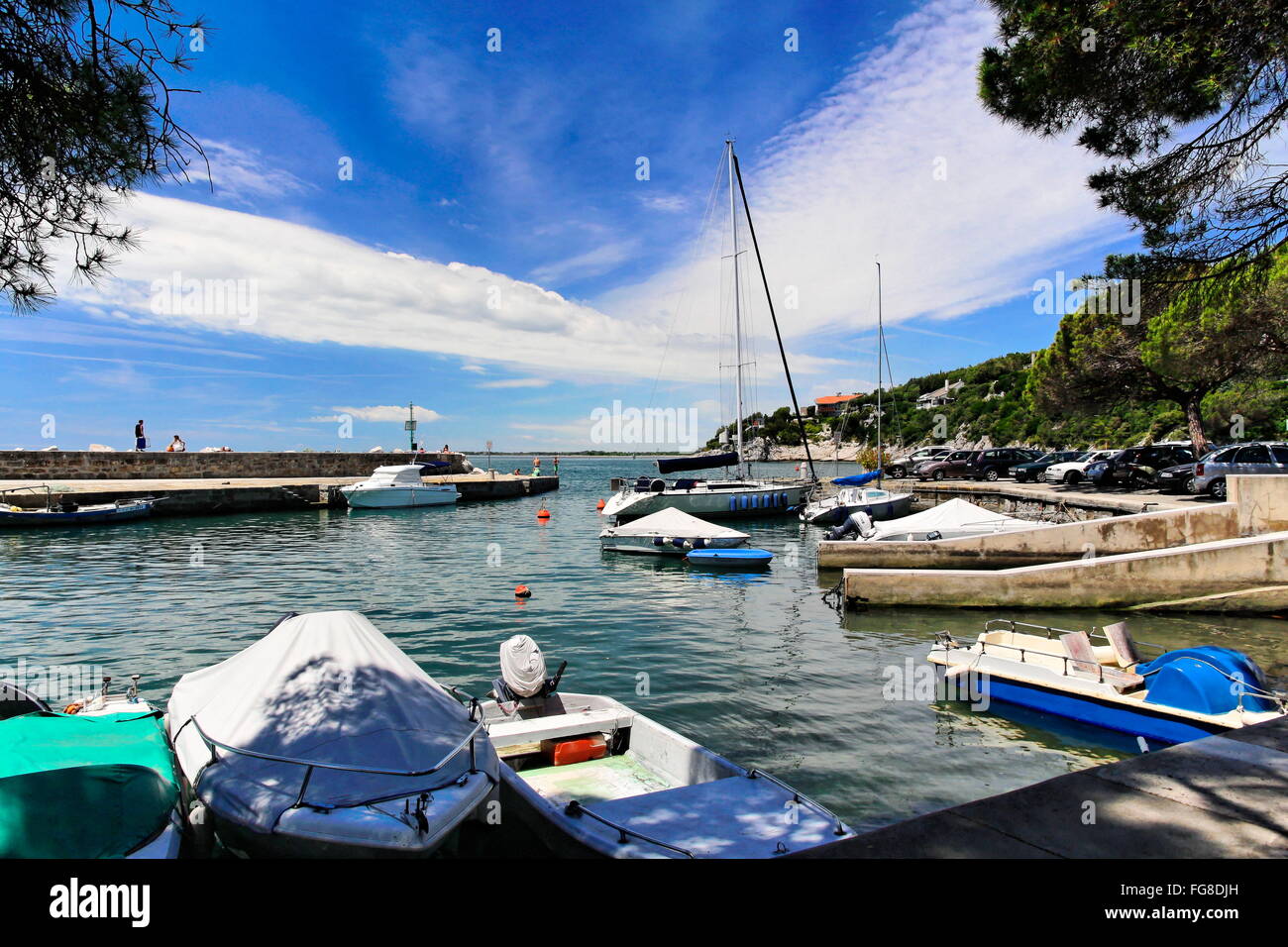 Geographie/Reisen, Italien, Friaul, Duino, Boat Harbour, Additional-Rights - Clearance-Info - Not-Available Stockfoto