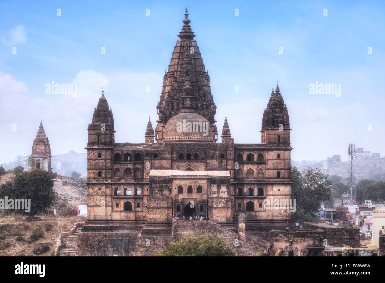 Chaturbhuj Tempels, Orccha, Madhya Pradesh, Indien, Südasien Stockfoto