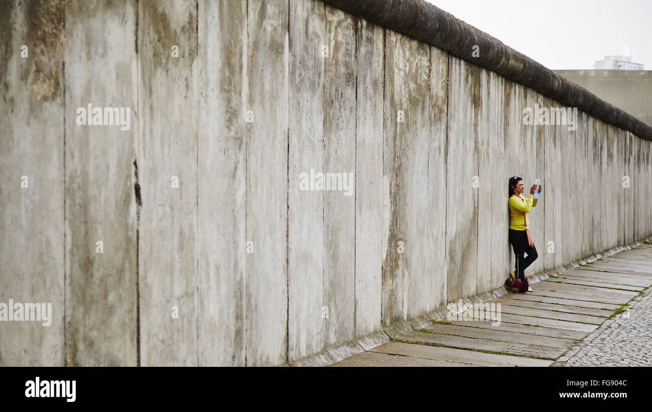 52. Jahrestag der Berliner Mauer Stockfoto