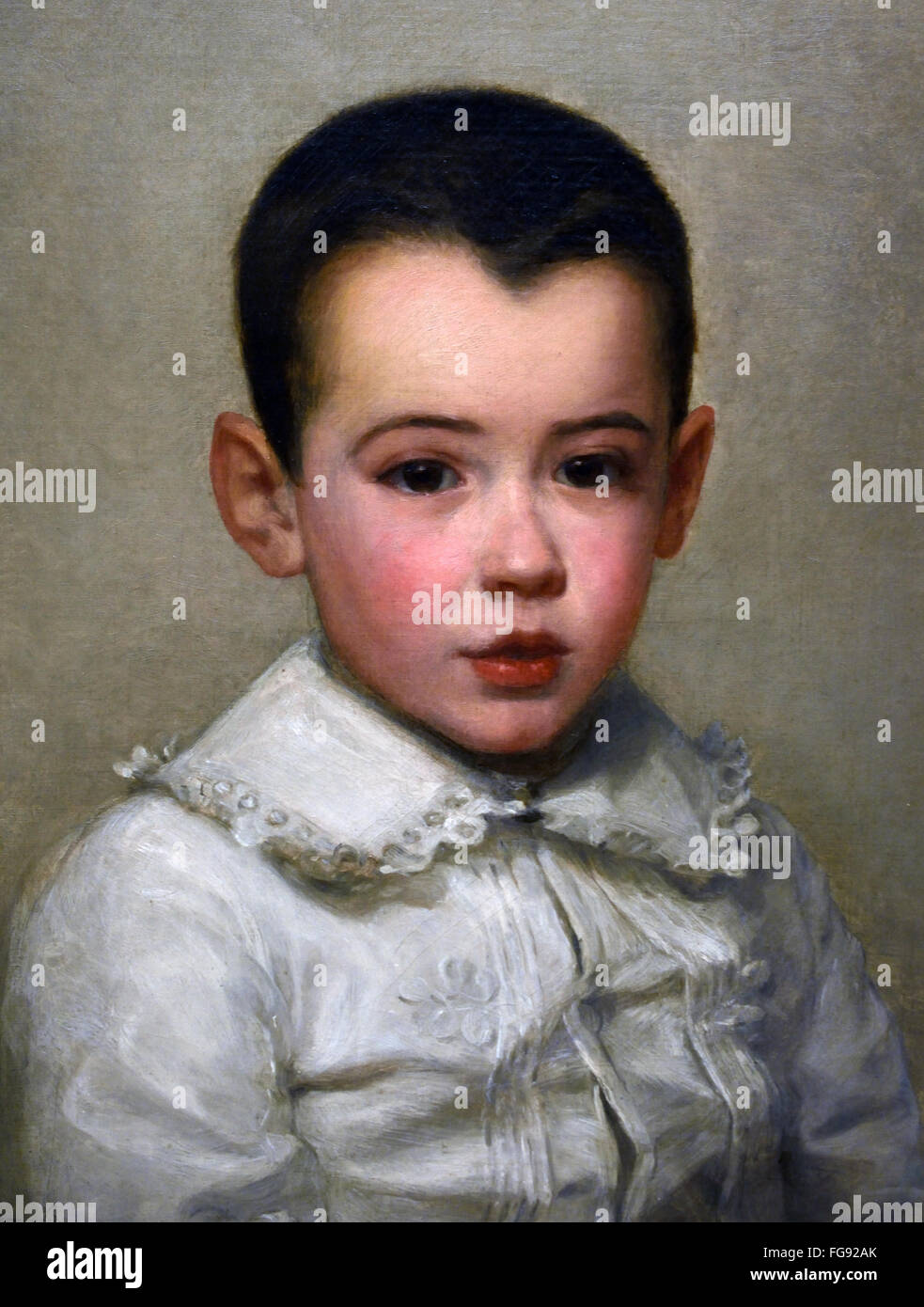Pierre Bracquemond (infant) 1878 Marie Bracquemond 1840-1916 Französisch Impressionist Künstler Frankreich Stockfoto