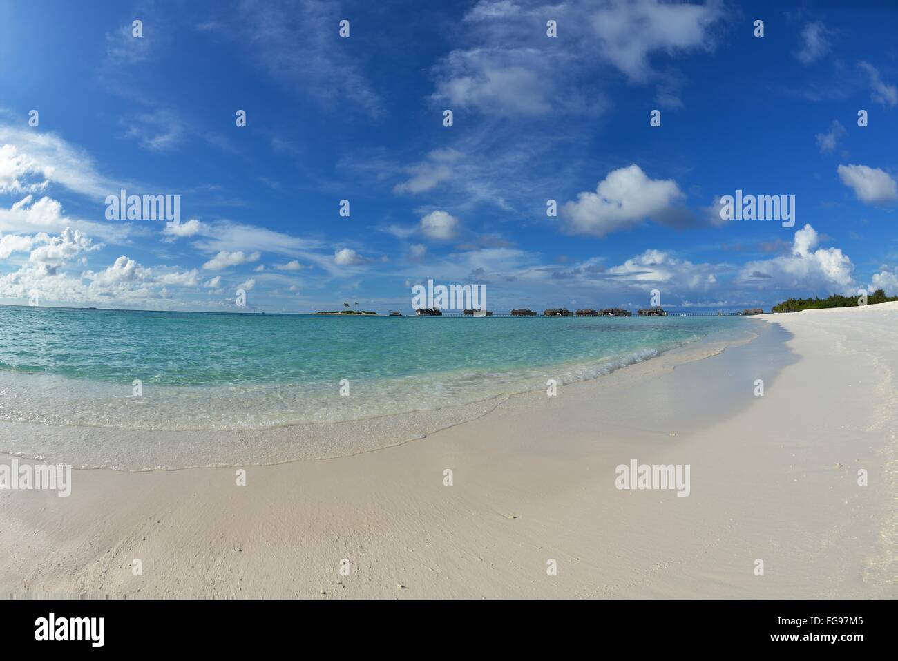 tropischer Strand Landschaft Stockfoto