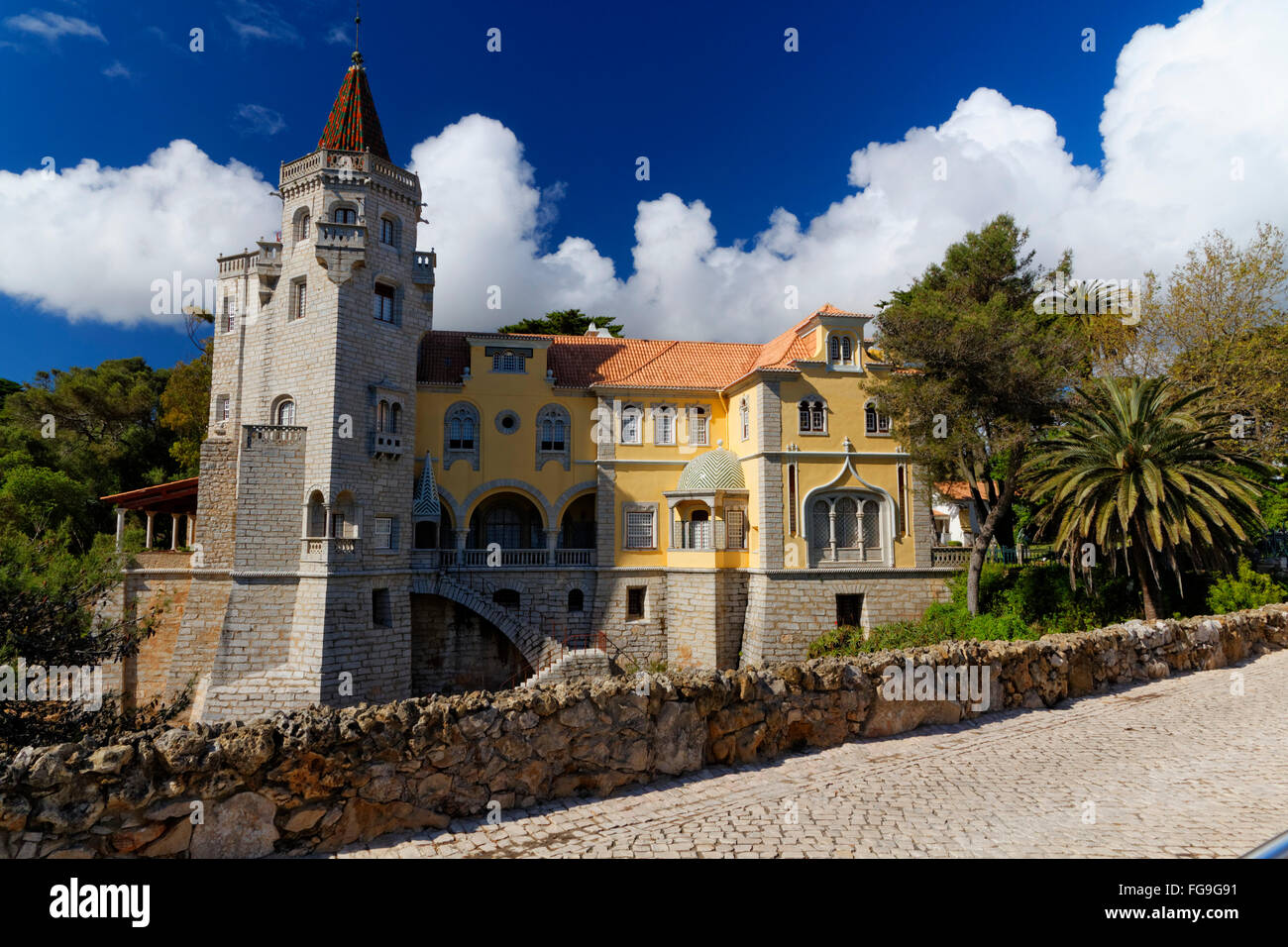 Geographie/Reisen, Portugal, Lissabon, Cascais, Condes de Castro Guimarães, Additional-Rights - Clearance-Info - Not-Available Stockfoto