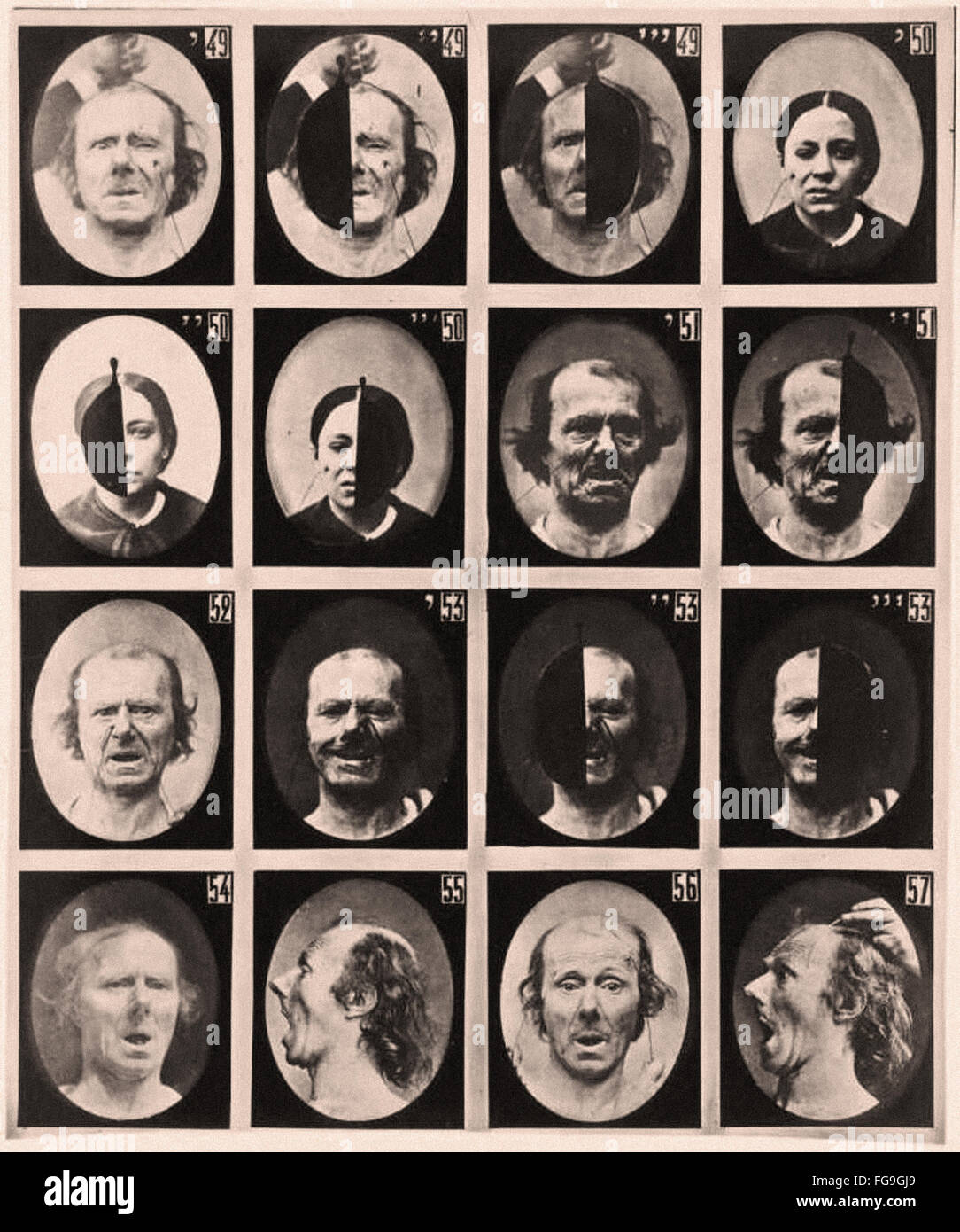 Alphonse Bertillon - menschliche Ausdrücke Stockfoto
