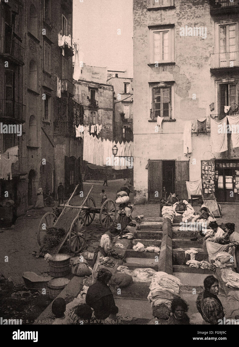 Naples vor den 1900er Jahren Stockfoto