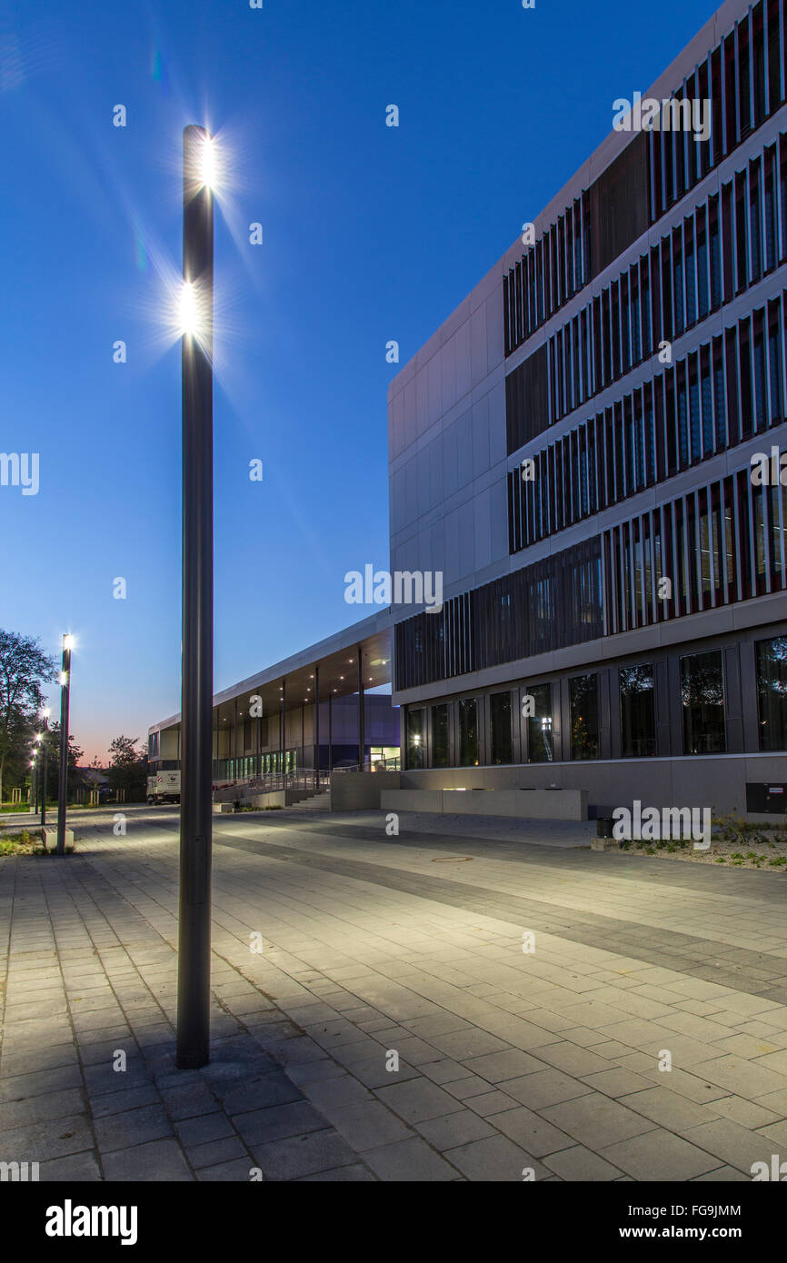 Geographie/Reisen, Deutschland, Bayern, Unterschleißheim, FOS BOS Unterschleißheim, erbaut: 2012-2014 durch SchwindeArchitekten, Hauptgebäude, Additional-Rights - Clearance-Info - Not-Available Stockfoto