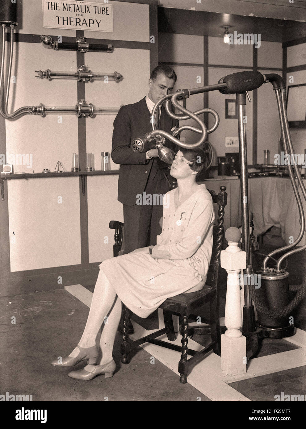 Röntgenaufnahmen in den 30er Jahren Stockfoto