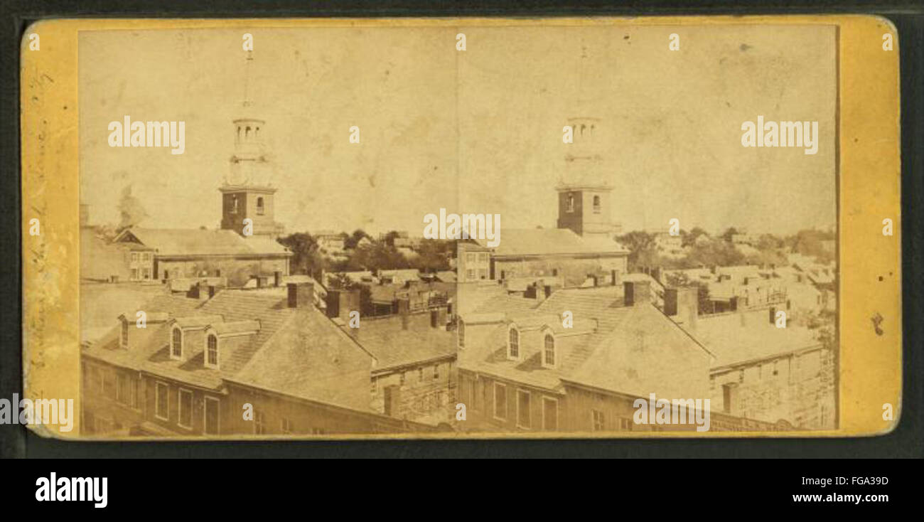 1. Evangelisch-Lutherische Kirche Lanc. Stadt von Gill, W. L. (William L.), 1827-1893 Stockfoto