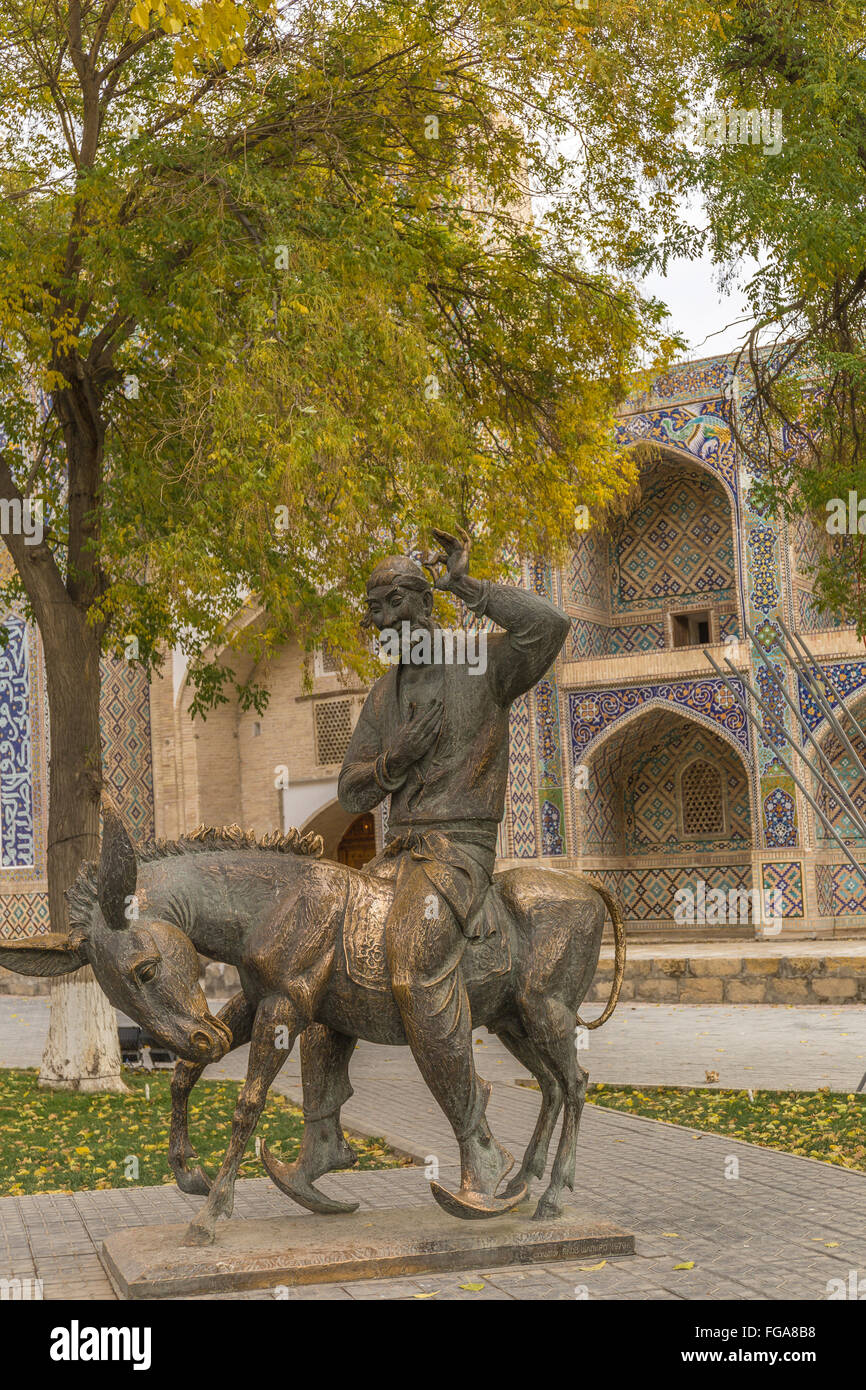 Denkmal für Nasreddin Hodja Stockfoto