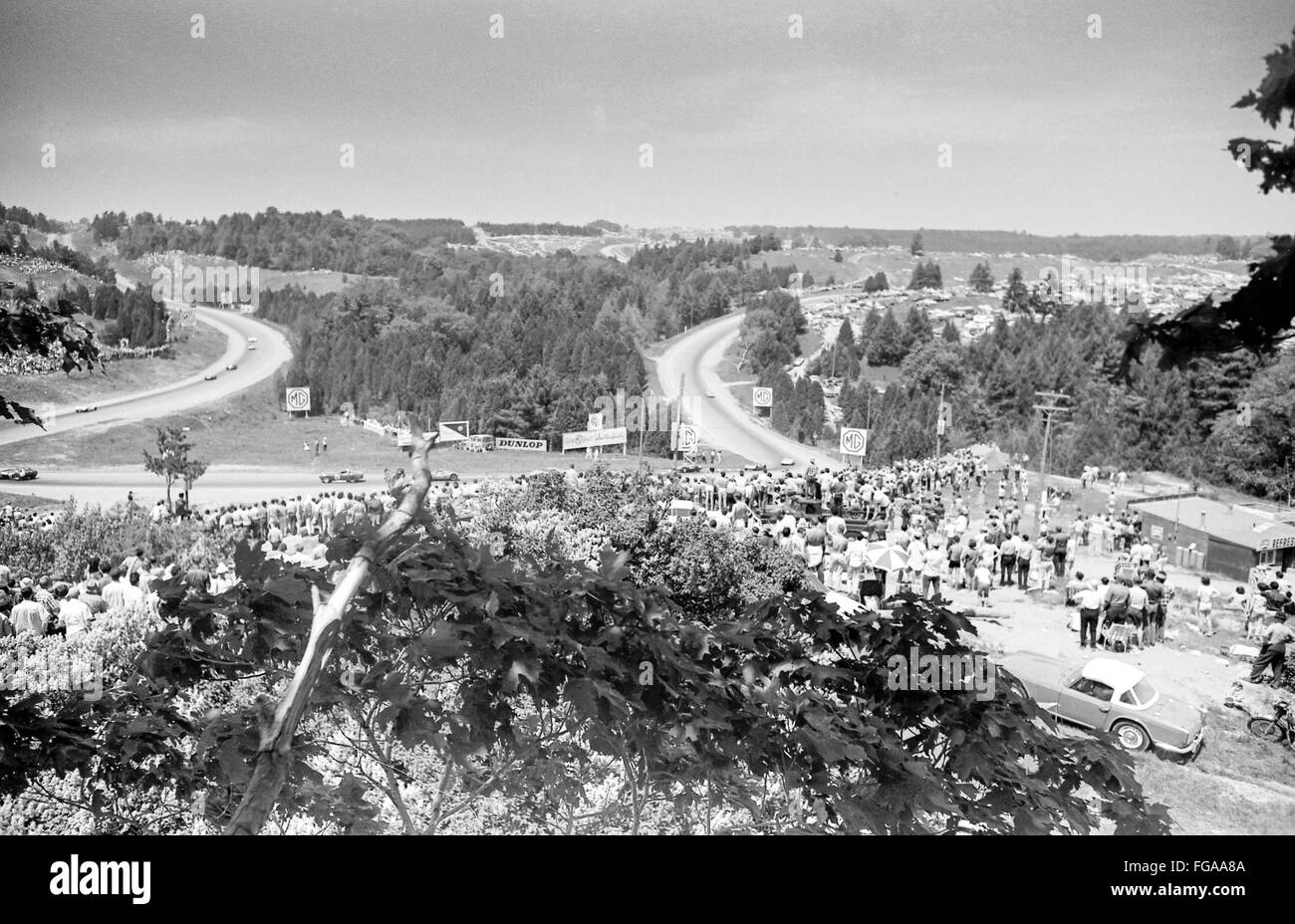 Beginn des Motorsports und formale und Grand Prix Rennen in Kanada in Mosport Rennstrecke in der Nähe von Bownmanville, Ontario, 1960 Stockfoto