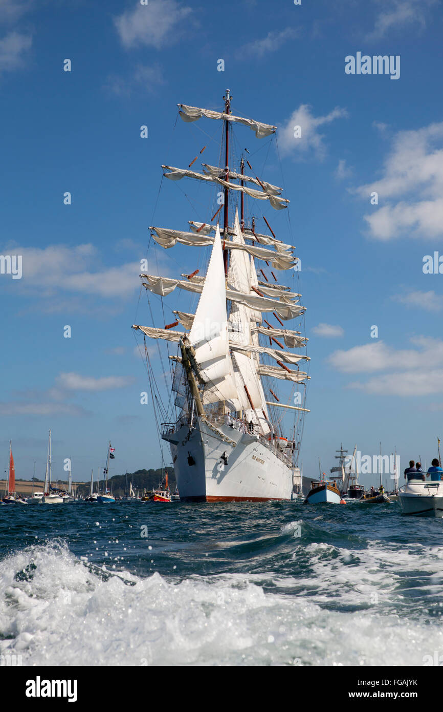 Großsegler; Regatta; Falmouth 2014 Cornwall; UK Stockfoto