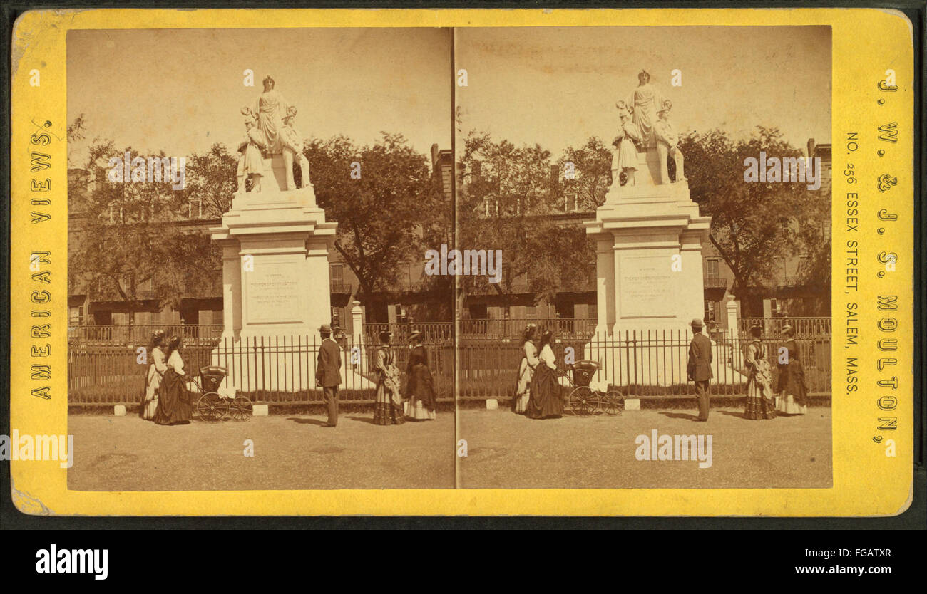 Soldatenräte & Sailors' Monument, Charlestown, Masse, von j.w. & j.s. Moulton Stockfoto