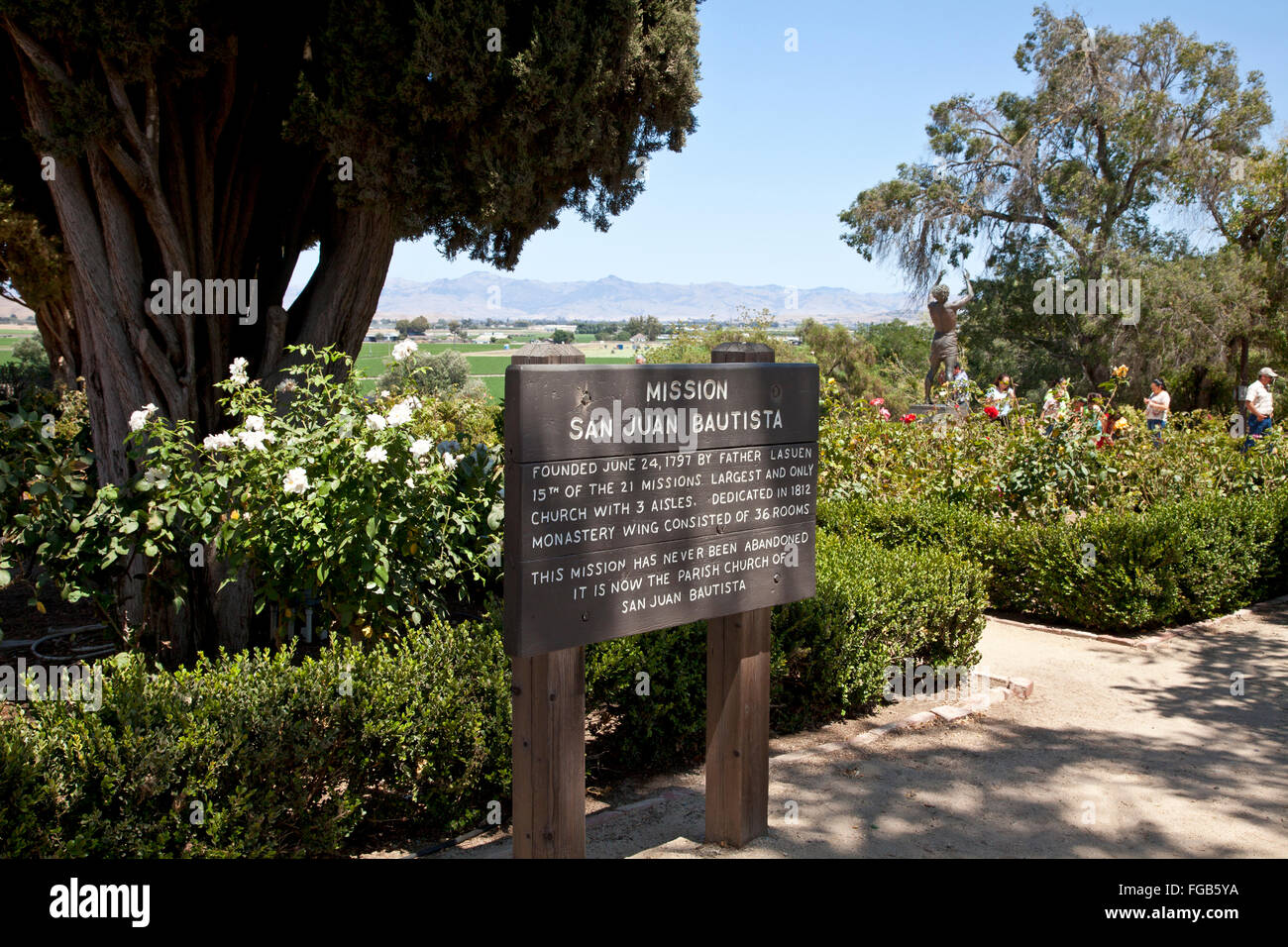 San Juan Bautista (CA) State Historic Park Stockfoto