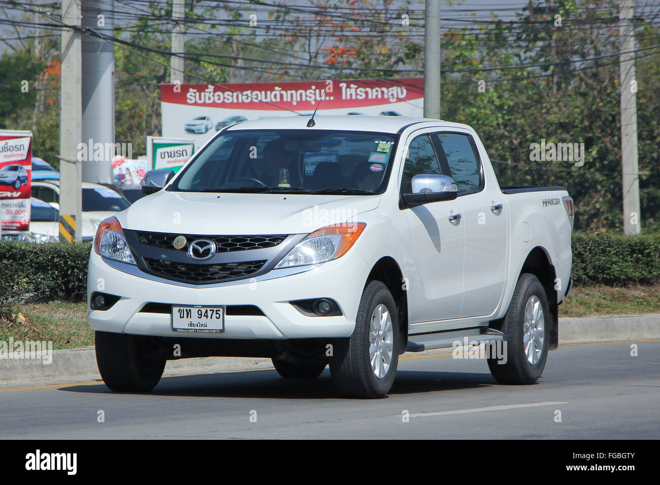 Chiang Mai, THAILAND-2. Februar 2016: Private Pickup Auto, Mazda. Stockfoto