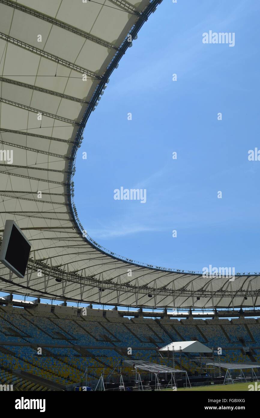 Das Maracanã-Stadion (Estádio Do Maracanã) in Rio De Janeiro, Brasilien Stockfoto