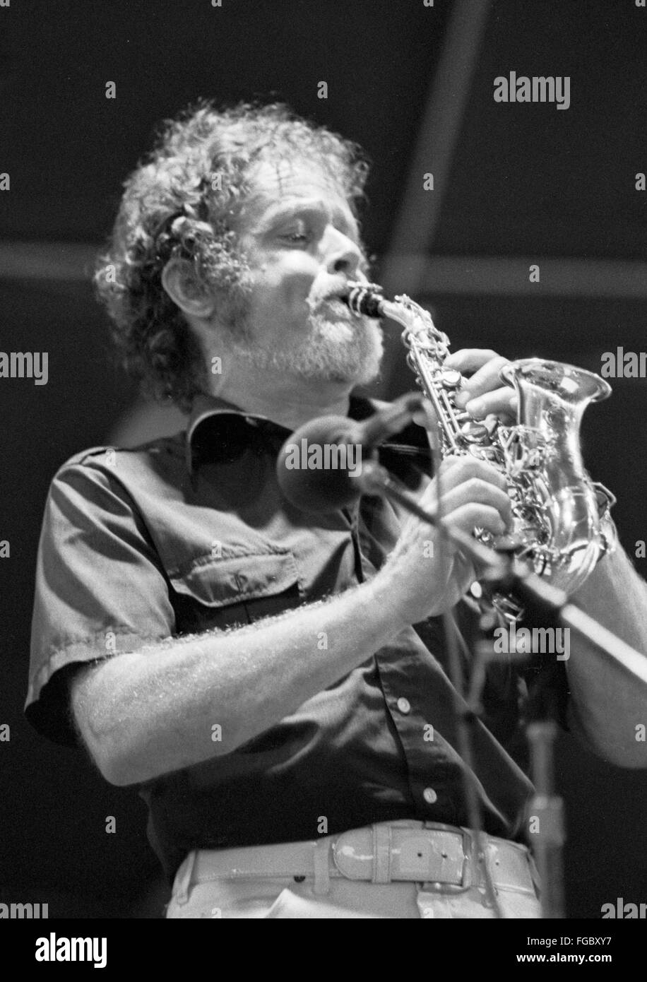 Bob Wilber auf dem Kool Jazz Festival in Stanhope, New Jersey, Juni 1982. Stockfoto