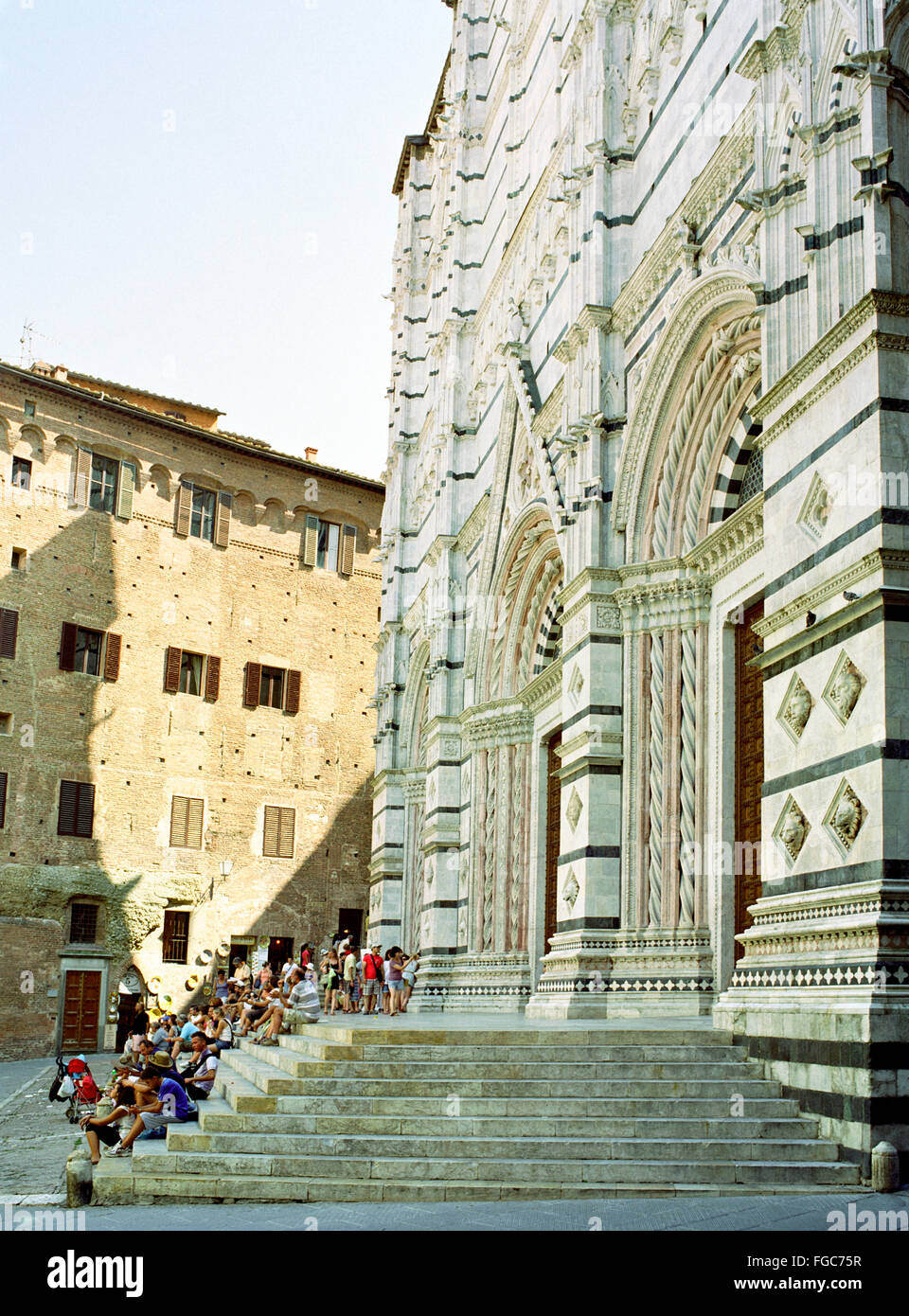 Italien, Toskana, Siena, Baptisterium Stockfoto