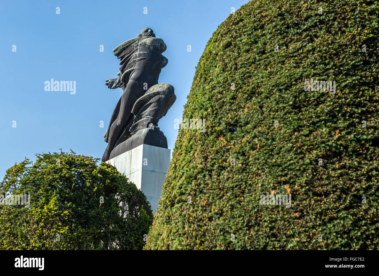 Denkmal der Dankbarkeit nach Frankreich entworfen in Large Kalemegdan Park, Stadt Belgrad, Serbien Stockfoto