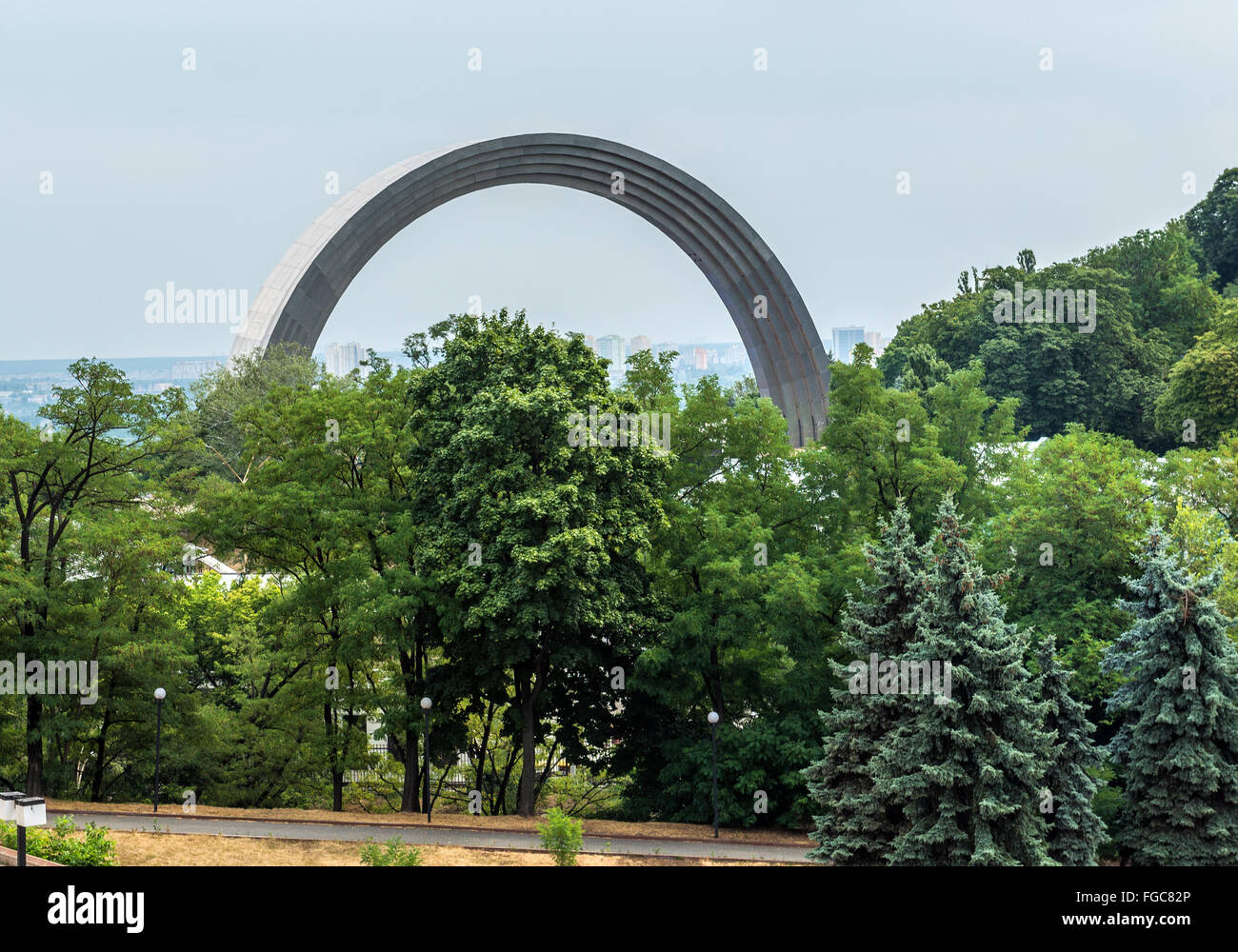 Volkspartei Friendship Arch, Kiew, Ukraine Stockfoto