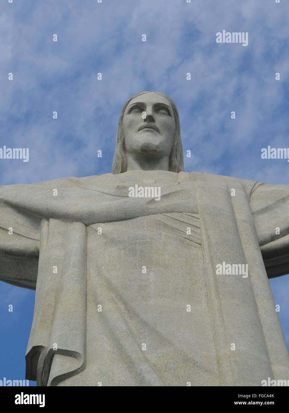 Christus der Erlöser-Statue auf dem Corcovado-Berg, Rio De Janeiro, Brasilien. Stockfoto