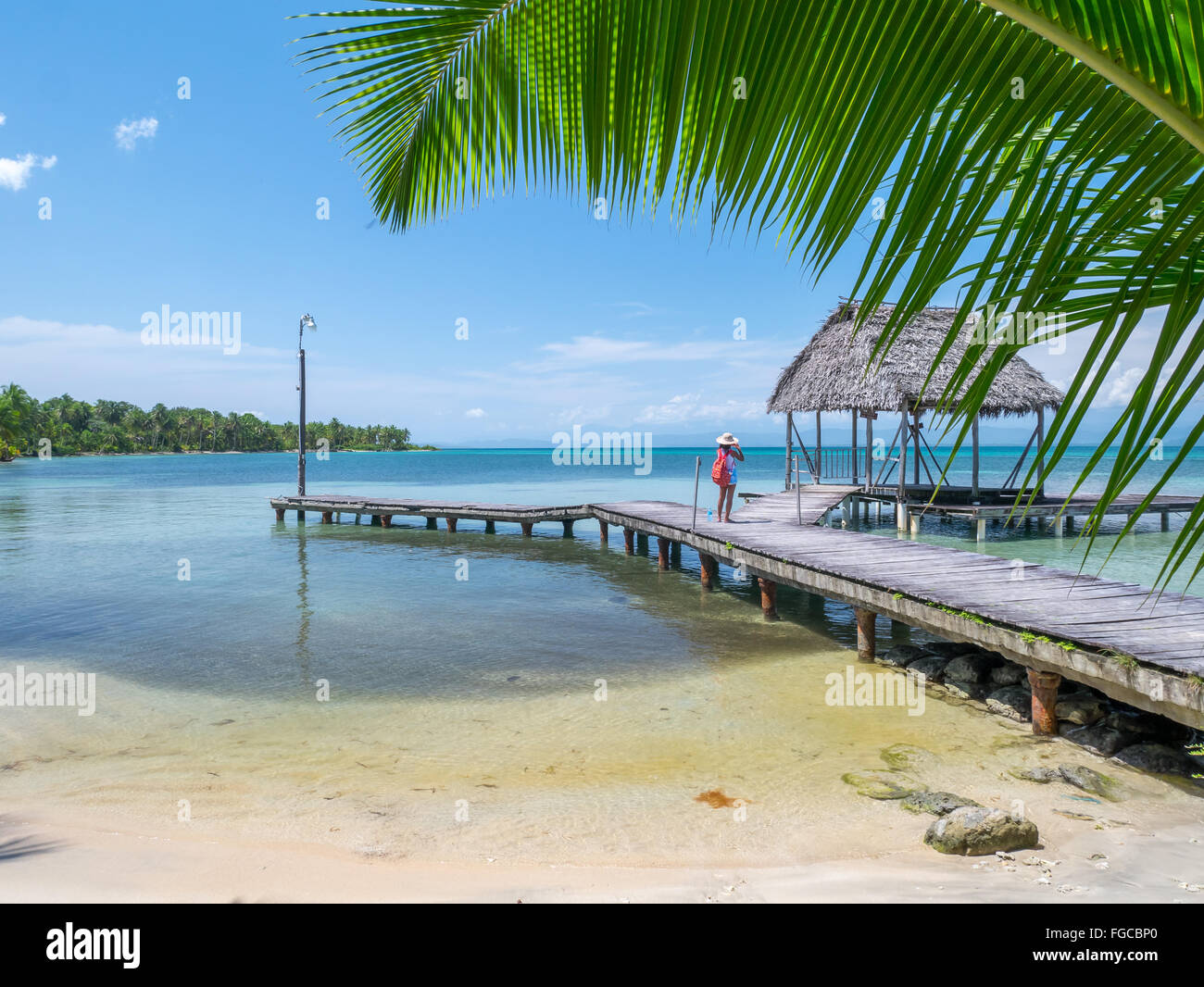 Strand in Bocas del toro Stockfoto
