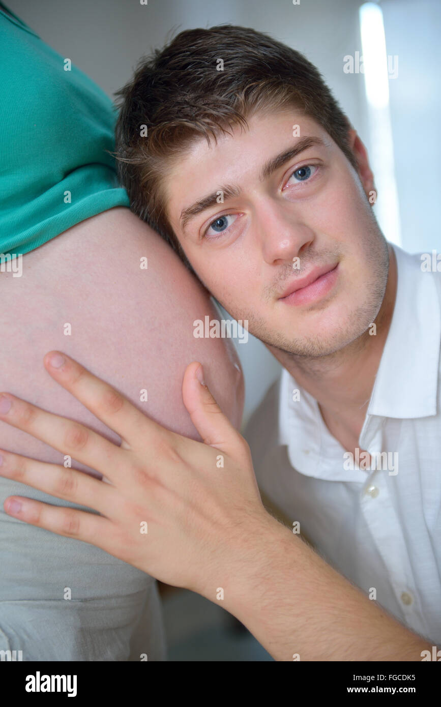 Familie pregnanrcy Stockfoto