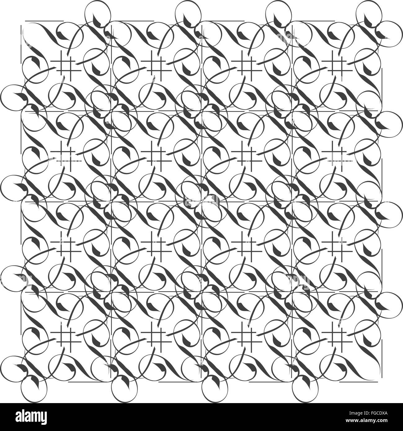 Monochrome nahtlose Muster Stockfoto