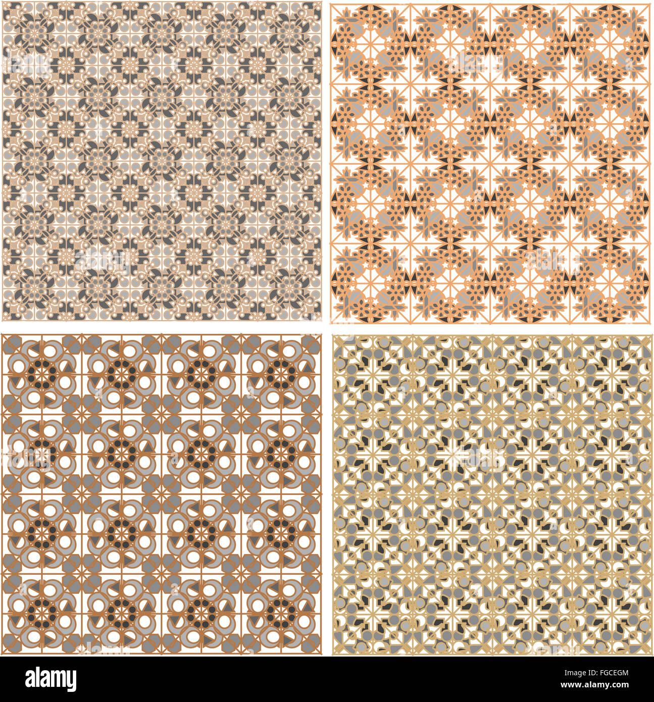 Nahtlose Muster im islamischen Stil Stockfoto