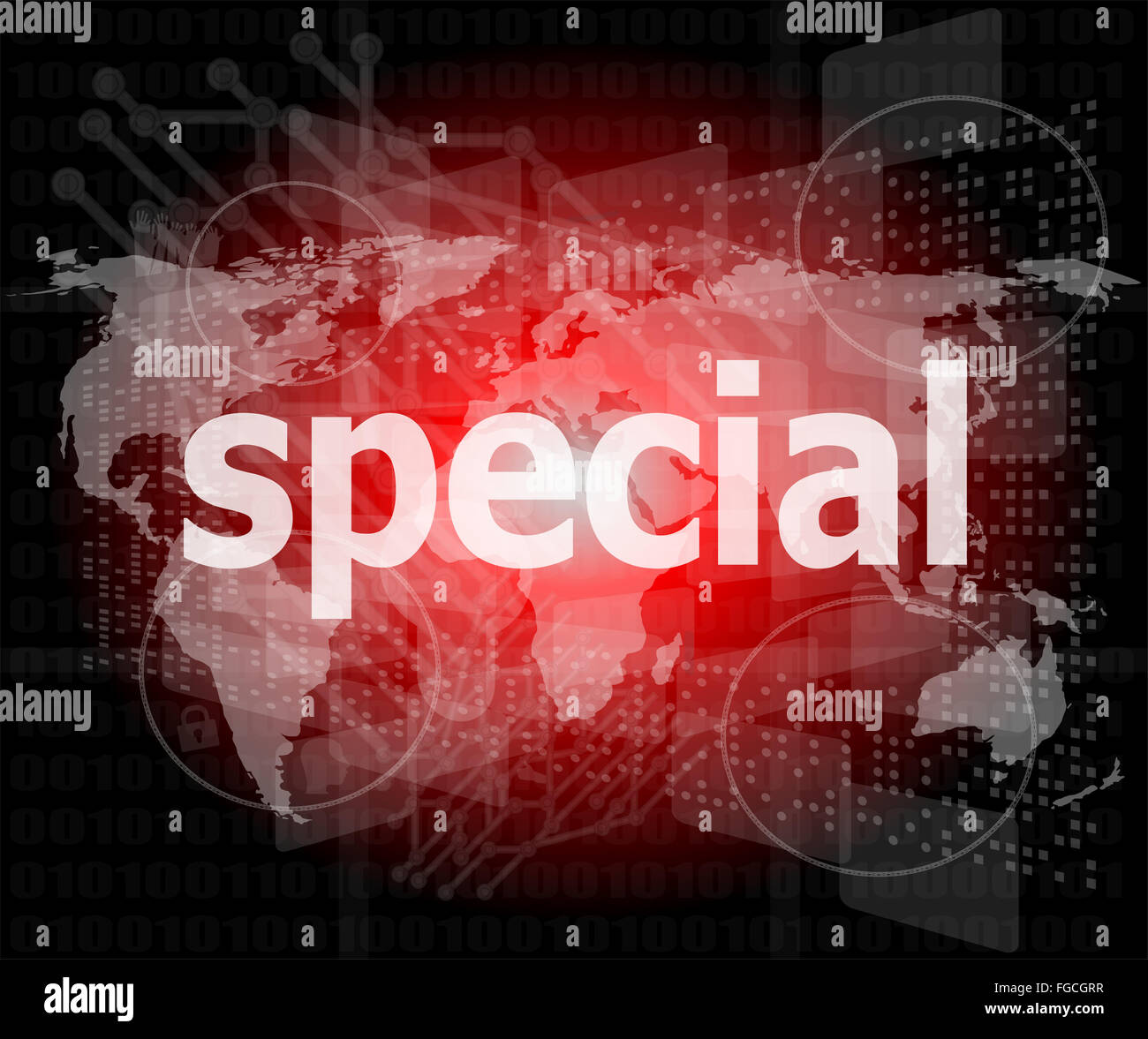 Bildungskonzept: spezielles Wort auf digitalen Hintergrund Stockfoto