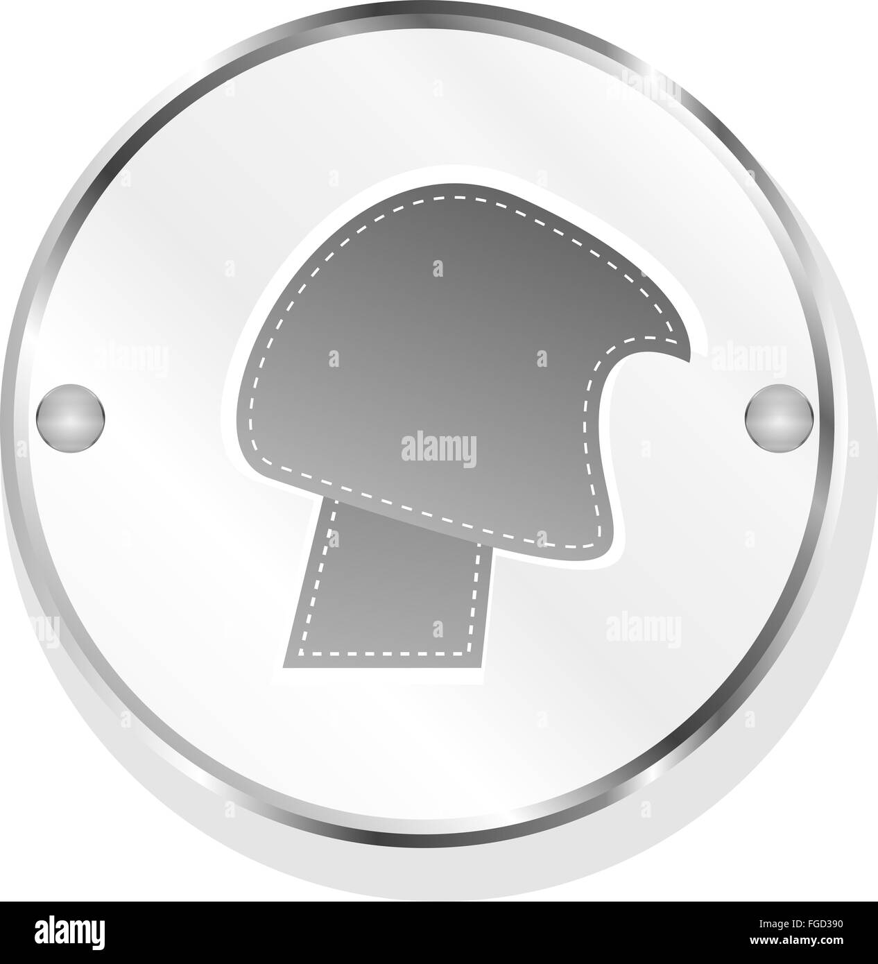 abstrakt Design-Elemente - Symbol oder die Schaltfläche isoliert auf weiss Stockfoto