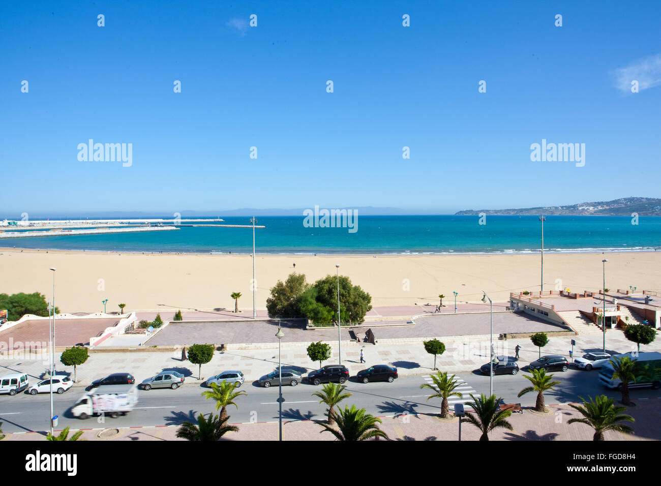 Marokko, Tanger, Kasbah, Medina, Gesamtansicht Stockfoto