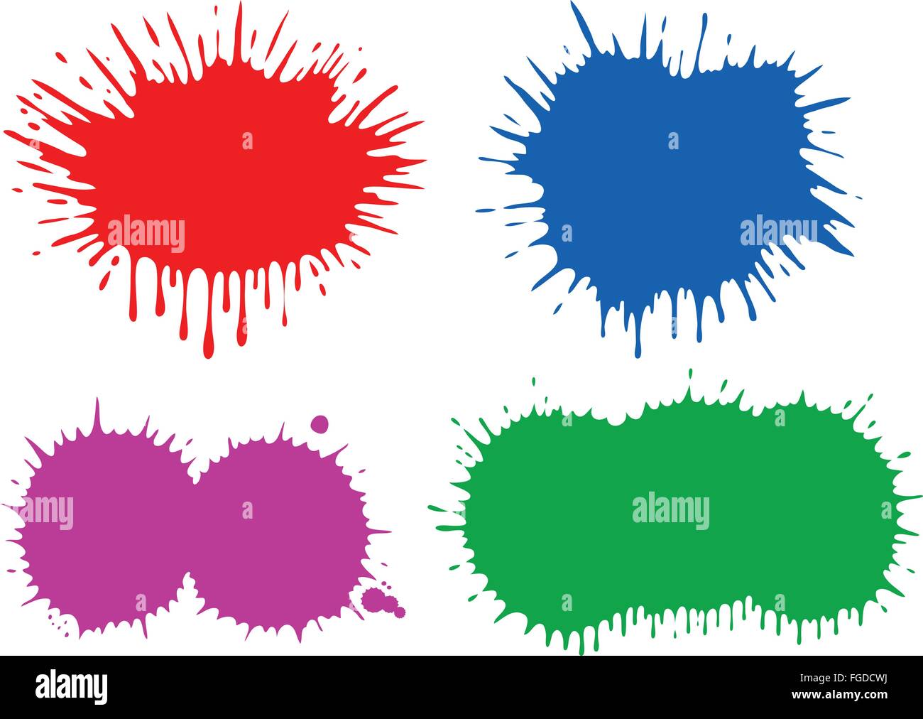 Verschiedenen Blobs (geeignet für das Einfügen von Texten). Stock Vektor