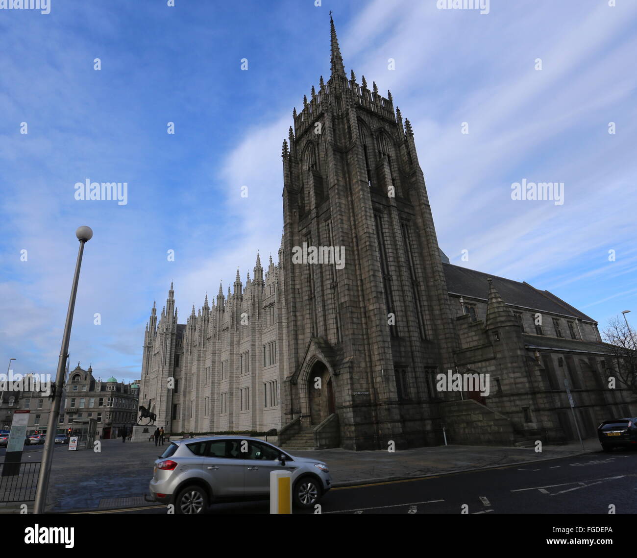 Marischal College in Aberdeen Schottland Januar 2016 Stockfoto