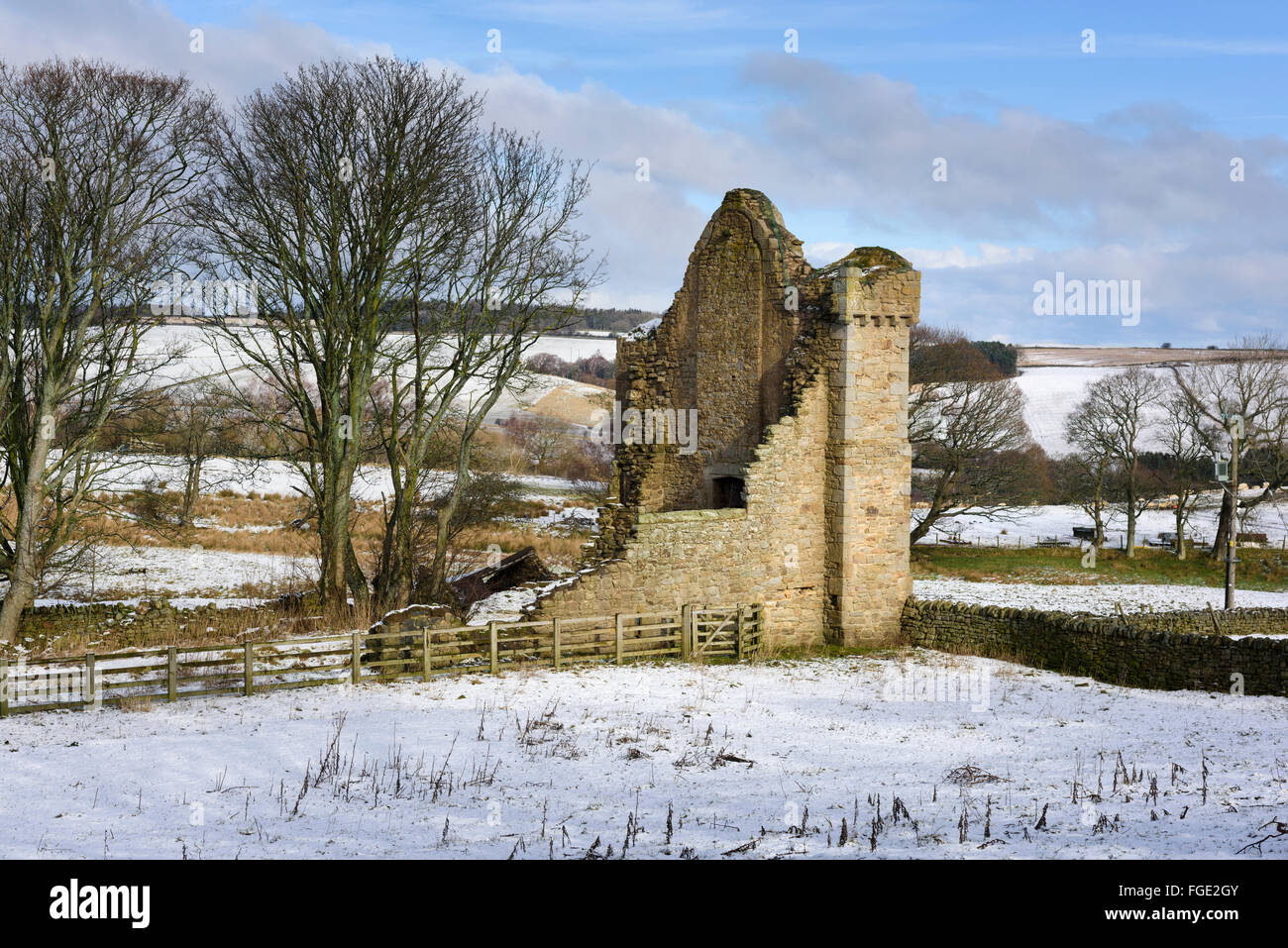 Muggleswick Priory Stockfoto