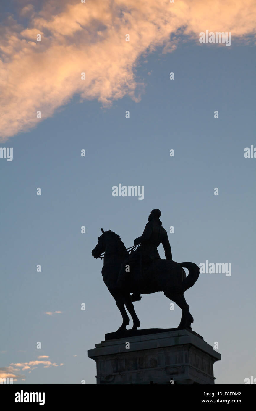 Denkmal für Allgemeine Maximo Gomez, Monumento Maximo Gomez, in Havanna, Kuba, Karibik, Karibik, Mittelamerika - Mann auf Pferd, Skulptur Statue Stockfoto