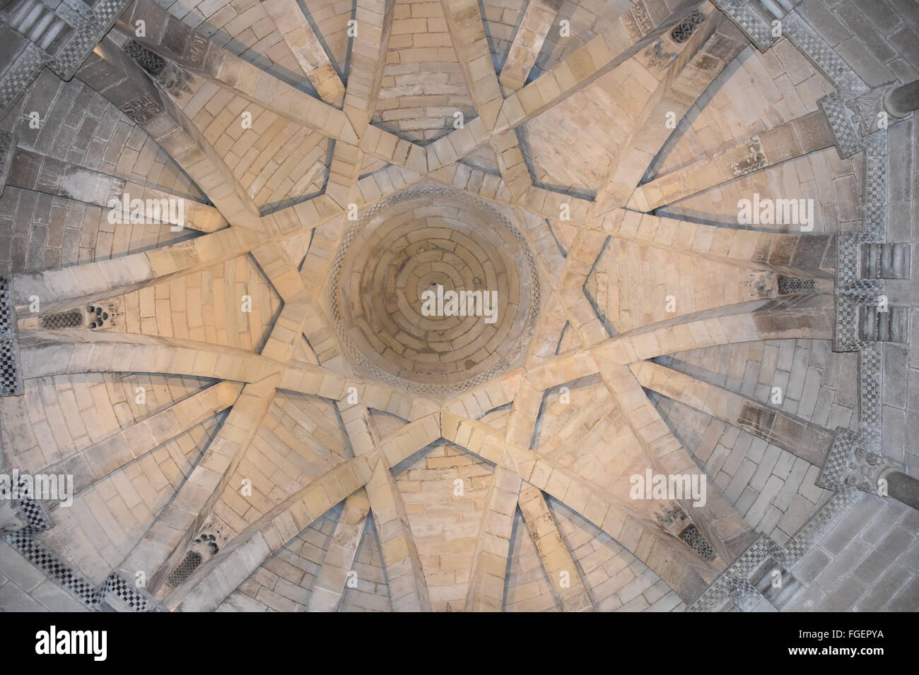 Kuppel Torres del Rio Kirche Navarra-Spanien Stockfoto