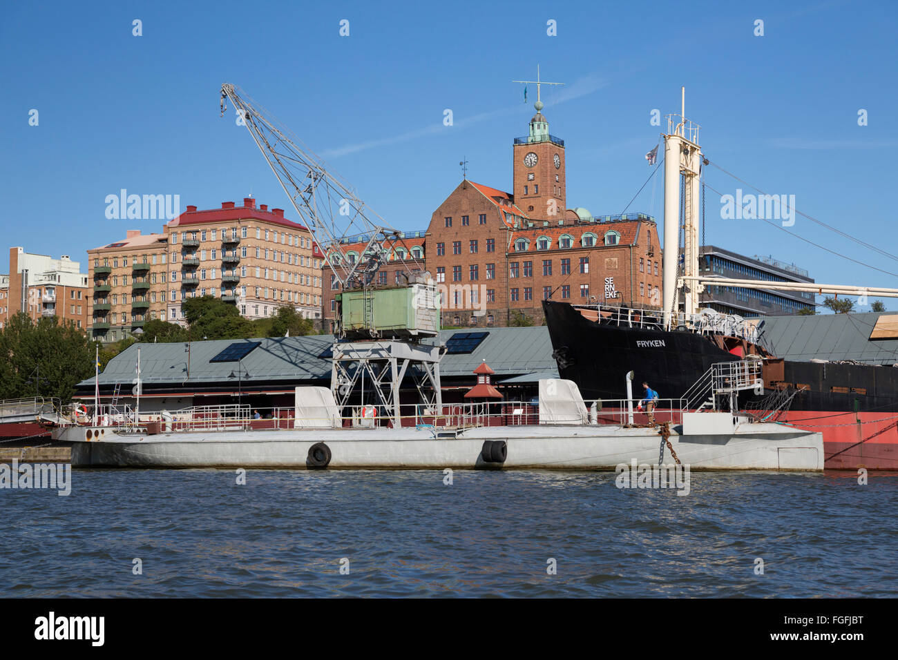 Nordkaparen u-Boot bei Maritiman Schiff Museum und Waterfront Gebäude, Göteborg, West Gottland, Schweden, Skandinavien, Europa Stockfoto
