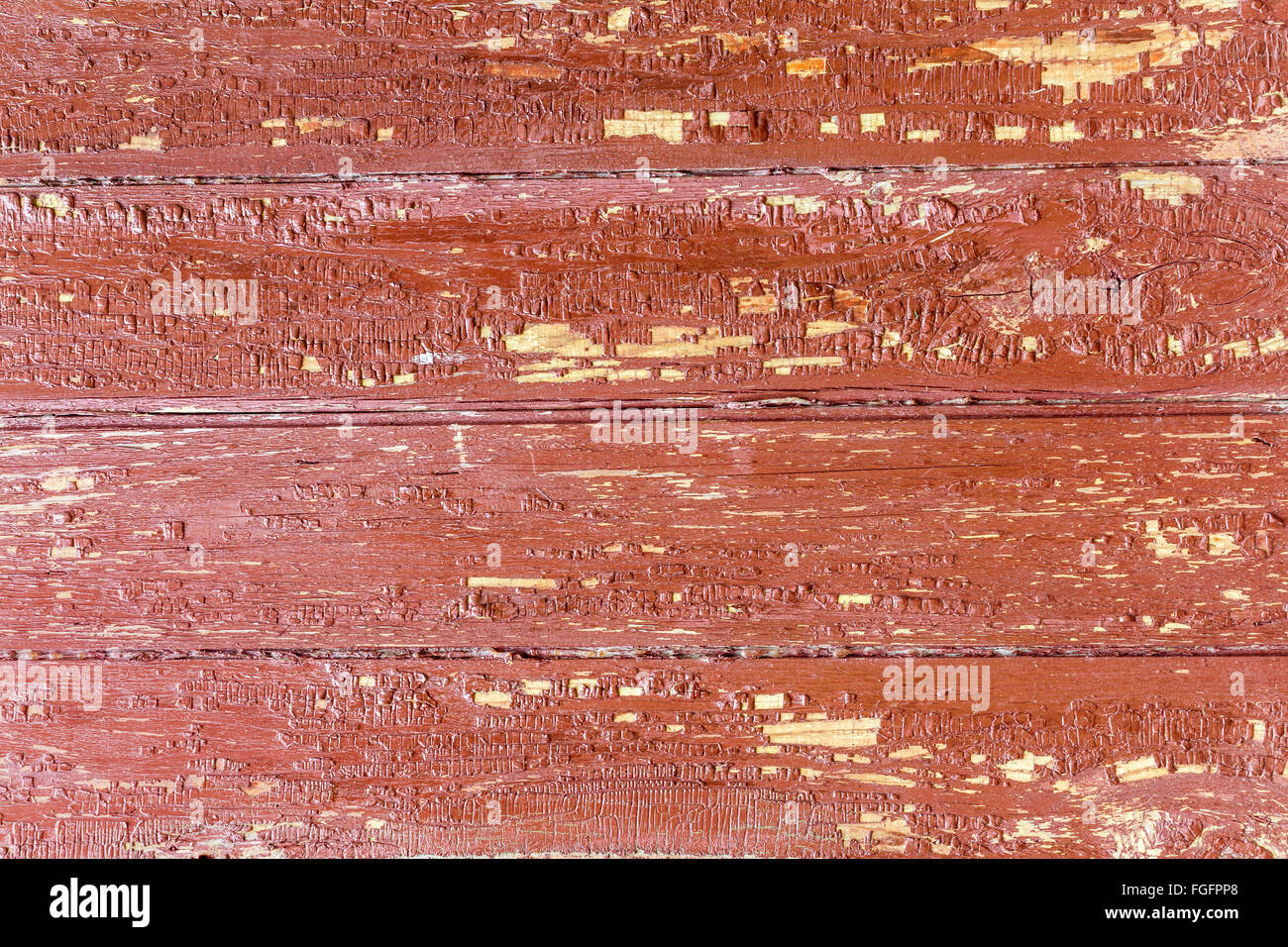 Rotem Holz Stockfoto