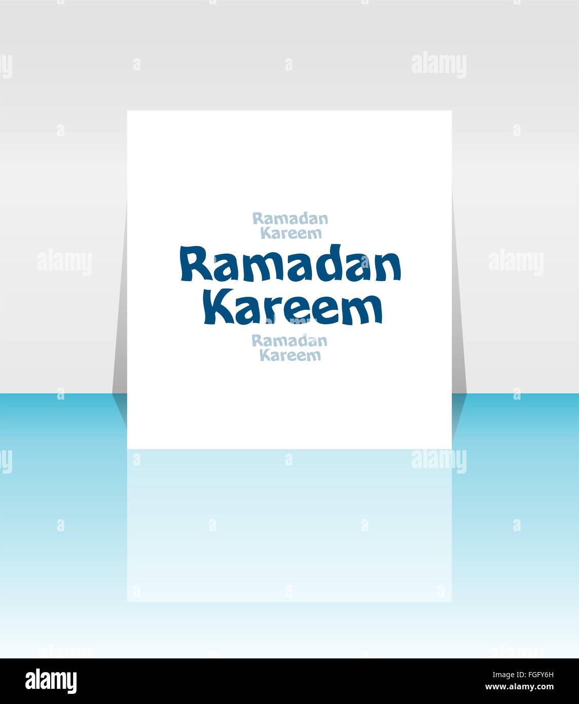 Arabisch-islamische Kalligraphie des Textes Ramadan Kareem auf abstrakten Hintergrund Stockfoto