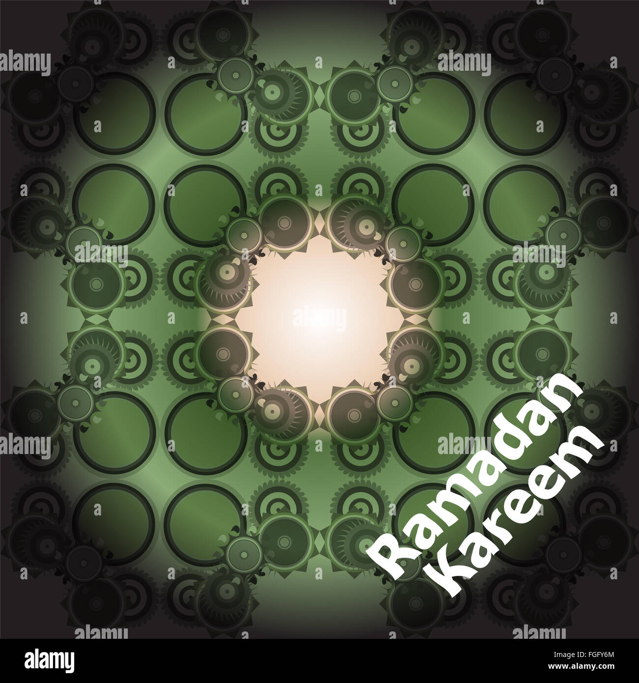 Kalligraphie des arabischen Textes des Ramadan Kareem für die Feier der muslimischen Gemeinschaft Festival. Stockfoto