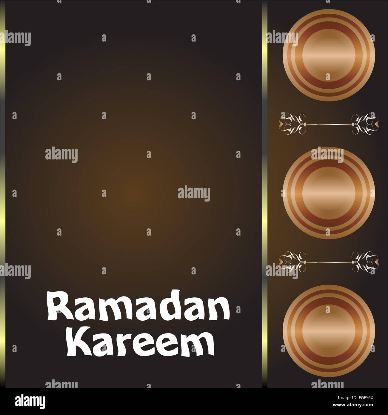 Kalligraphie des arabischen Textes des Ramadan Kareem für die Feier der muslimischen Gemeinschaft festival Stockfoto