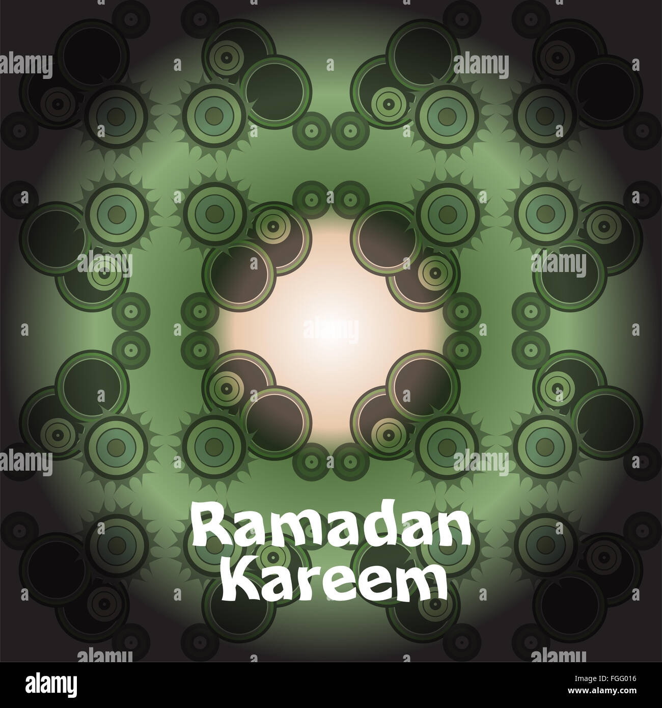 Kalligraphie des arabischen Textes des Ramadan Kareem für die Feier der muslimischen Gemeinschaft Festival. Stockfoto