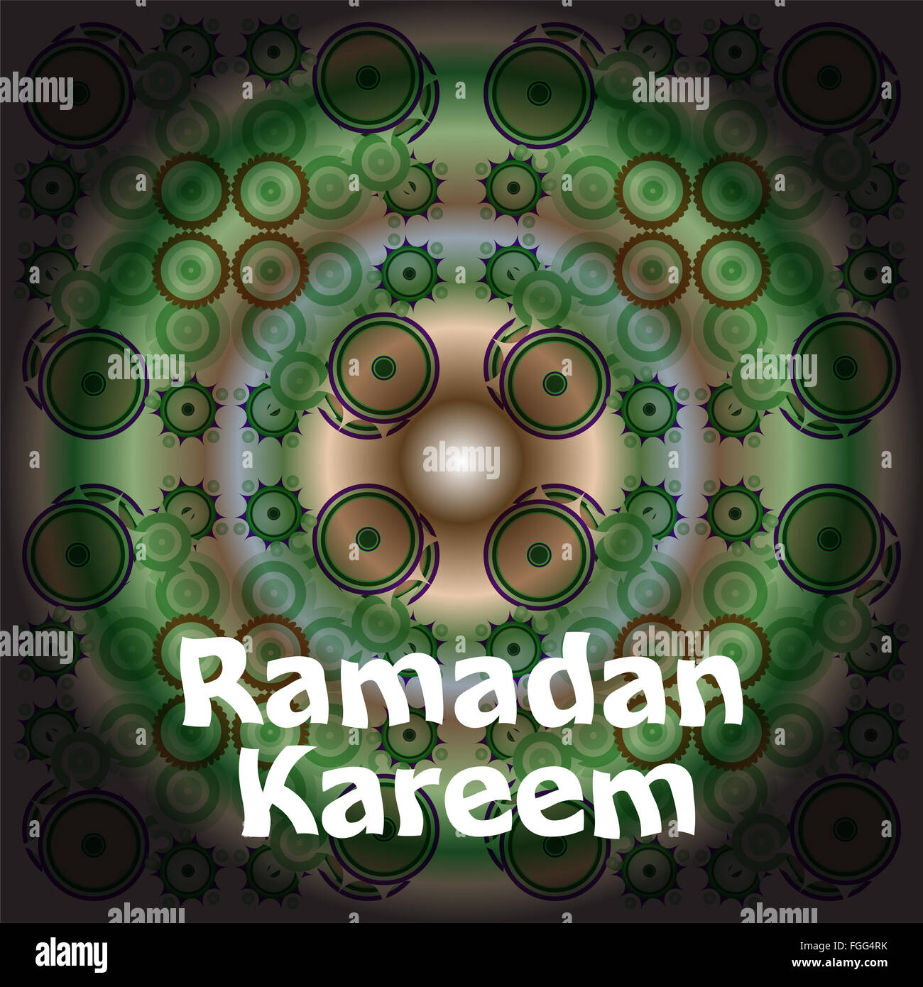 Kalligraphie des arabischen Textes des Ramadan Kareem für die Feier der muslimischen Gemeinschaft Festival. Stockfoto